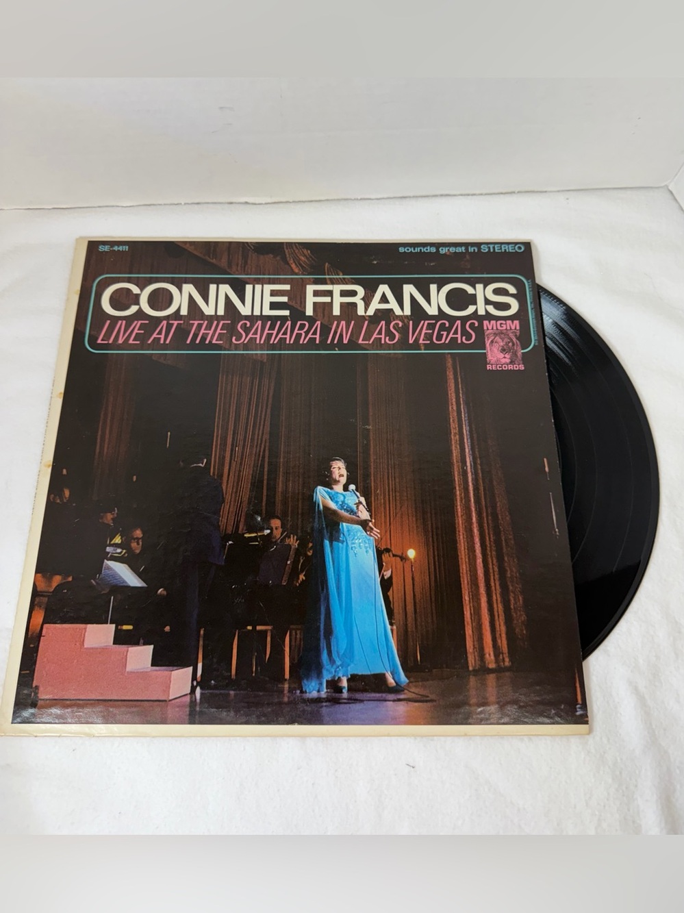 Connie Francis LIVE AT THE SAHARA IN LAS VEGAS (VG) E4411 LP Vinyl Record Album